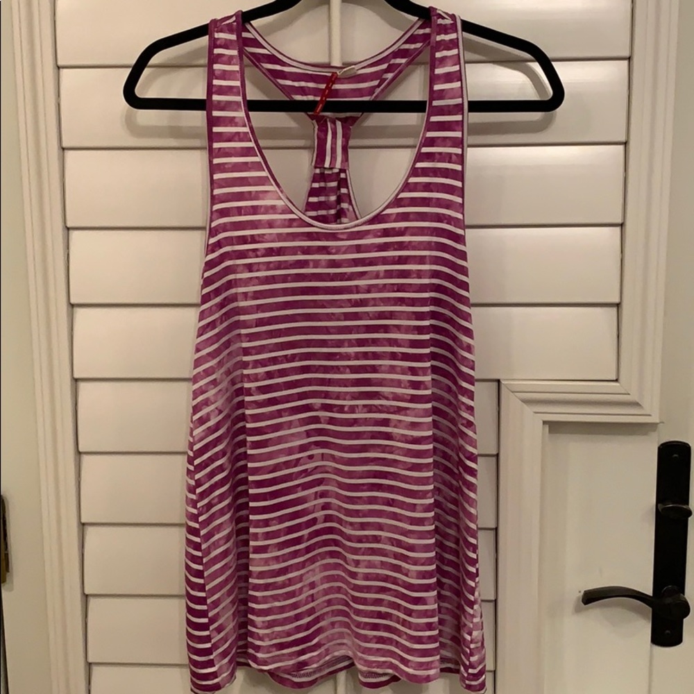 Stripe element Racer Back Tank